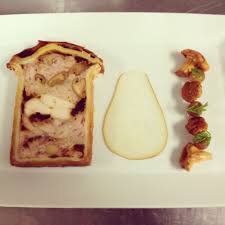 Pate En Croute Compressed Pear Pickled Chanterelle And Grape Food Food Presentation Fancy Food