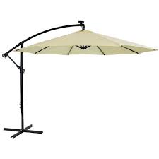 A parasol is the perfect way to keep cool on a hot summer's day. Sunnydaze Outdoor Steel Cantilever Offset Patio Umbrella With Solar Led Lights Air Vent Crank And Base 9 Pale Buttercup Target
