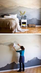 34 Cool Ways To Paint Walls Camera Da Letto Fai Da Te Camera Da Letto Di Montagna E Decorazione Di Stanze