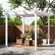 Maybe you would like to learn more about one of these? Louvered Vinyl Pergola Wayfair
