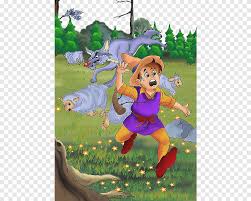 The hare was a long way in front of the tortoise when he saw a field of cabbages. Gray Wolf The Boy Who Cried Wolf The Tortoise And The Hare Short Story Fairy Tale Wolf Stories Comics Mammal Child Png Pngegg