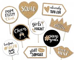 Birthday Photo Booth Props Words Girls Night Out Printable Photo Booth Props Gold Black And Etsy In 2020 Photobooth Props Printable Photo Booth Props Photo Booth Props Birthday