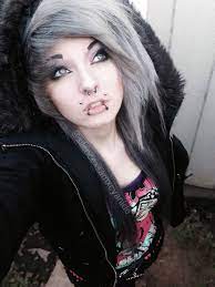 Scene Girl With Silver Hair Silencexsamxcyanide Follow On Instagram Emo Scene Hair Scene Hair Cute Emo Girls