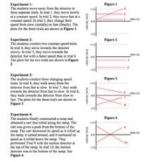 You can't immediately determine where the. Ngss Physics 1 D Motion Velocity Time Graphs