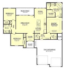 Floor plans for 1600 square foot houses (see description). House Plan 56968 French Country Style With 1600 Sq Ft 3 Bed 2 Bath