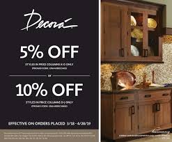 Decora Cabinetry S Spring Promo Up To 10 Off Select Styles Today Thru April 28 2019 Contact Us For More Infor Kitchen Sale Decora Cabinets Cabinet Promotion