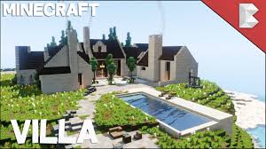 Here is a pool where you can enjoy swimming. Minecraft Cliff Side Modern Villa House With Pool Build Tour W Keralis Youtube