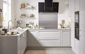 Customer kitchen wooden worktop gallery. Garcinia Matt Stone Integrated Handle Fitted Kitchens Diy At B Q B Q Kitchens Kitchen Fittings Kitchen Design