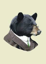 Anthropomorphic Animals In 2020 Bear Art Black Bears Art Black Bear