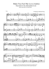 I get paid to promote these products. Download Make You Feel My Love Piano Solo In C Key With Chords Sheet Music By Adele Sheet Music Pl Sheet Music Easy Piano Sheet Music Digital Sheet Music