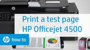 14.8.0 file name hp 4500 can't install on windows 10, the scan option does not work, and as i tried it over and over it just gives errors. Printing A Test Page Hp Officejet 4500 Wireless All In One G510n Hp Youtube