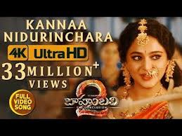 Kanna Nidurinchara Video Song Baahubali 2 Video Songs Prabhas Anushka Bollywood Music Videos Krishna Songs Songs