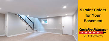 5 Paint Colors For Your Basement Tysons