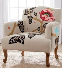 Linnet Embroidered Armchair Grandin Road Furniture Chic Accent Chairs Furniture Design