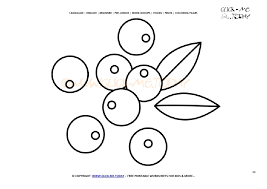 We colored the vegetable coloring pages a while back (although there are a few fruits in that pack too) and not it's time for these. Akai Berries Coloring Page Free Printable Akai Berries Cut Out Template