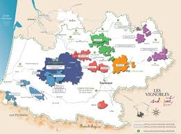 Suroeste De Francia Vin Vins Carte
