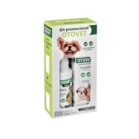 KIT OTOVET 20ML + LIMPADOR 100ML