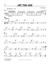 Last Train Home By Pat Metheny Real Book Melody Chords Digital Sheet Music