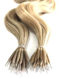 Scrunch hair gently to enhance the curls. Russian Virgin Human Hair Extensions Nano Ring Extensions