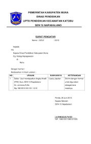 Kepala upt dinas pendidikan kec. Contoh Surat Pengantar Dinas Content