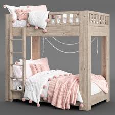 Divinely proportioned, restoration hardware beds take inspiration from around the globe—sweden, france, india—trading in ornate flourishes for linen upholsteries and gray weathered woods. Callum Bunk Bed Restoration 3d Model Turbosquid 1709820