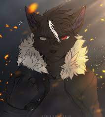 Illustrate the lines forming the wolf's fur covering his whole face and body. Pin On Furry Anthro Were