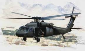 If you're using watercolor, apply paint in smooth circular movements. Black Hawk Helicopter Digital Art