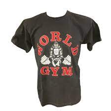 World gym and the modern fitness revolution can be traced back to the glory days of muscle beach shop the official world gym clothing range from sportgim. World Gym Classic T Shirt Anthrazit 22 95