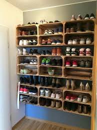 Caisse Rangement Chaussure Recup Caisse Rangement Idee Rangement Rangement Chaussures