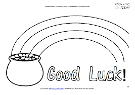 Search through 623,989 free printable colorings at getcolorings. St Patrick S Day Coloring Page 88 Pot Of Gold Rainbow Good Luck