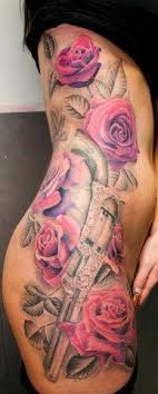 But we recommend going to the same. I Want This Tattoo But Horseshoes Instead Of The Pistol And The Roses Would Be Red Not Pink Thigh Tattoos Women Tattoos Tattoos For Women