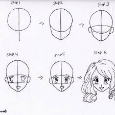 Drawing anything takes practice and repetition. Anime Girl Face Drawing Easy Step By Step Novocom Top