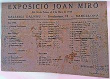 A soft self portrait (with orson welles narrating) and the challenge: Joan Miro Wikipedia