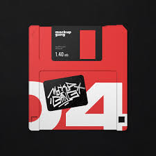 Floppy Disk Mockup In 2020 Floppy Disk Floppy Mockup