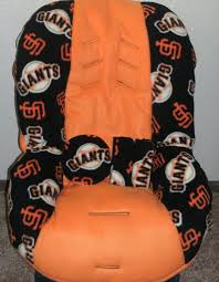 Sf Giants Theme Inspired Orange Car Seat Cover Sf Giants Giants Carseat Cover