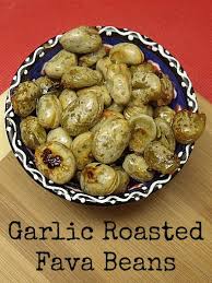 Garlic Roasted Fava Beans Roasted Fava Beans Bean Recipes Fava Beans Recipes