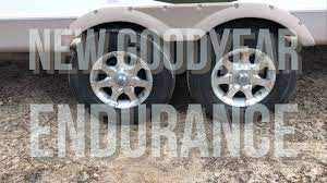 This durable goodyear g614 tire features enhanced rib stability and its shallow tread pattern reduces running temperatures while promoting even wear. New Goodyear Endurance Tires Youtube