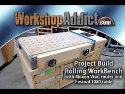 Rolling Woodworkers Bench Part 2 With Festool Mft 1080 Table Full Build Youtube Festool Workbench Woodworking Workbench