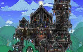 Steam Community Screenshot Castle Keep Throne Room Completed Terraria Castle Terraria House Design Terraria House Ideas