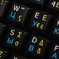 Check spelling or type a new query. Russian Greek English Non Transparent Keyboard Stickers