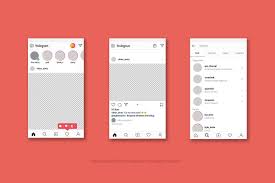 Instagram Mock Up Template Instagram Mockup Instagram Template Templates