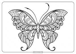 Butterfly coloring pages for adults. Printable Butterfly Mandala Pdf Coloring Pages 47 Butterfly Mandala Butterfly Coloring Page Butterfly Printable