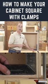 How To Make A Cabinet Square Using Clamps Wwgoa Making Cabinet Doors Diy Cabinet Doors Woodworking Diy Pallet