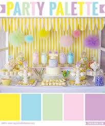 Party Palette Pastel Pop Baby Shower Chickabug Pastel Baby Shower Easter Baby Shower Baby Shower