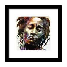 I Can Make it Rain Stephen Marley Framed Print by Mal Bray
