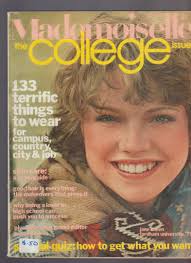 Mademoiselle the College Issue Magazine August 1975 Jane Cullen