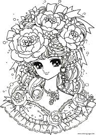 This simple skirt is filled with color flower petals and easy to make, even for those new to sewing. Adult Back To Childhood Manga Girl Flowers Coloring Pages Printable