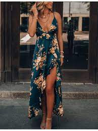 While florals for spring and summer may not be revolutionary, a festive floral print is the perfect answer to all your guest attire questions this wedding season. Axe Floral Print Dress Realyiyi Com In 2021 Wedding Attire Guest Wedding Guest Dress Summer Wedding Guest Outfit Summer