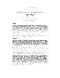 Is role models based on a book? Pdf 34 The Influence Of Role Models On Young Adults Purchase Ernest C De Run Academia Edu
