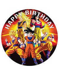 Goku dragon ball z cake topper. My Smart Choice 7 5 Edible Cake Toppers Dbz Goku Amazon Com Grocery Gourmet Food